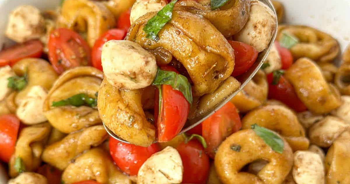 Caprese Tortellini Pasta Salad Recipe | Samsung Food App