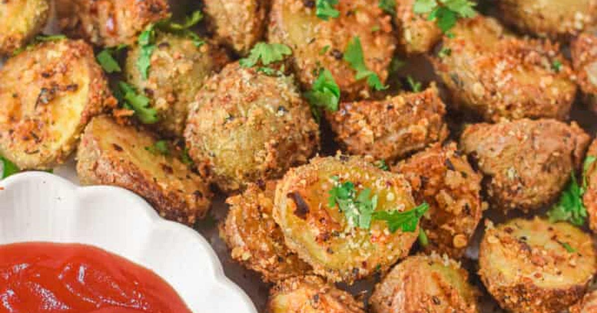 Air Fryer Parmesan Potatoes Recipe | Samsung Food App
