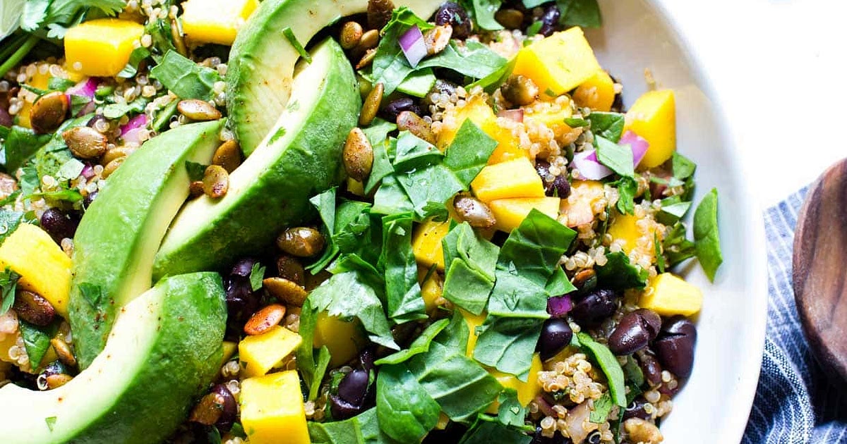 Quinoa Mango Black Bean Salad with Chipotle Lime Vinaigrette Recipe | Samsung Food App