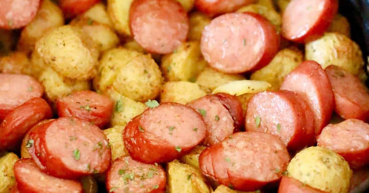 Air Fryer Potatoes and Sausage (+Video) Recipe | Samsung Food App