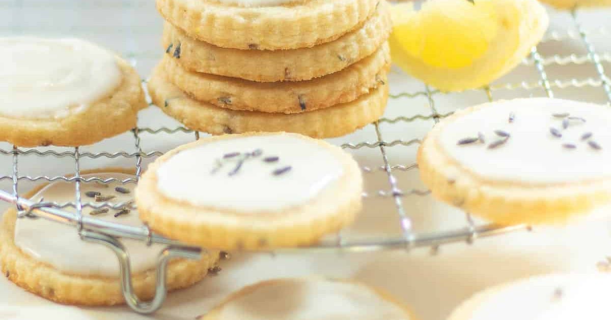 Lemon Lavender Cookies - Shortbread Cookies with Lemon Glaze Recipe | Samsung Food App