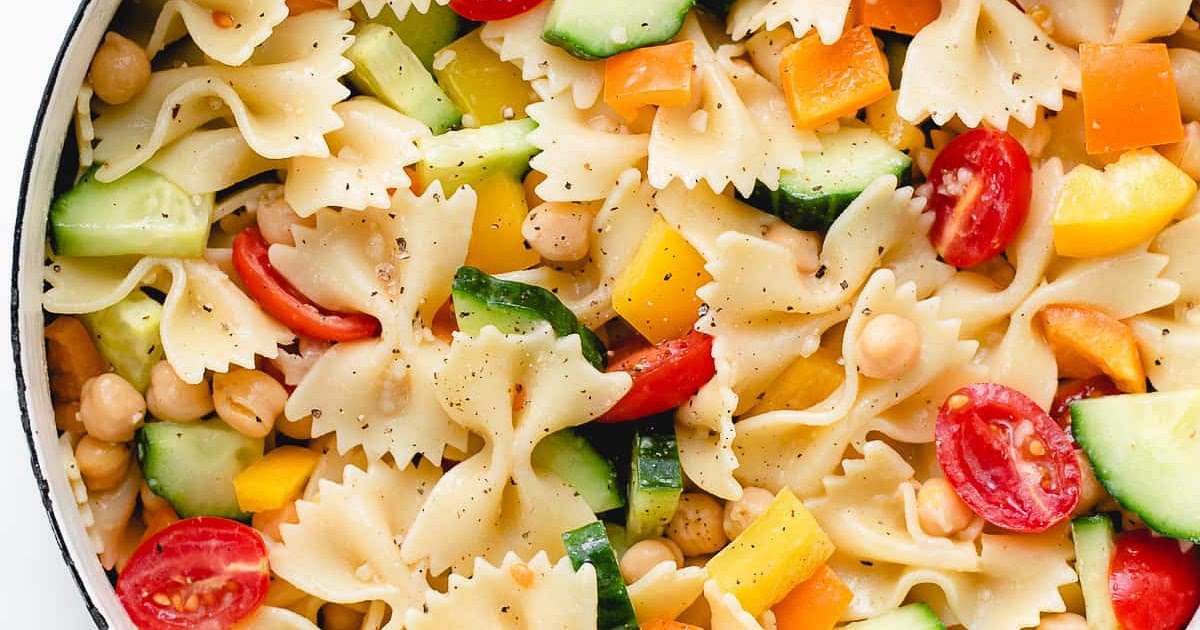QUICK N' HEALTHY VEGGIE PASTA SALAD Recipe | Samsung Food App
