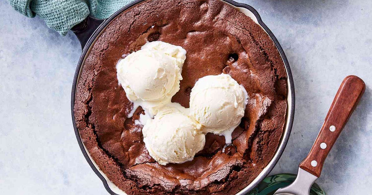 Deep-Dish Skillet Brownies Recipe | Samsung Food App