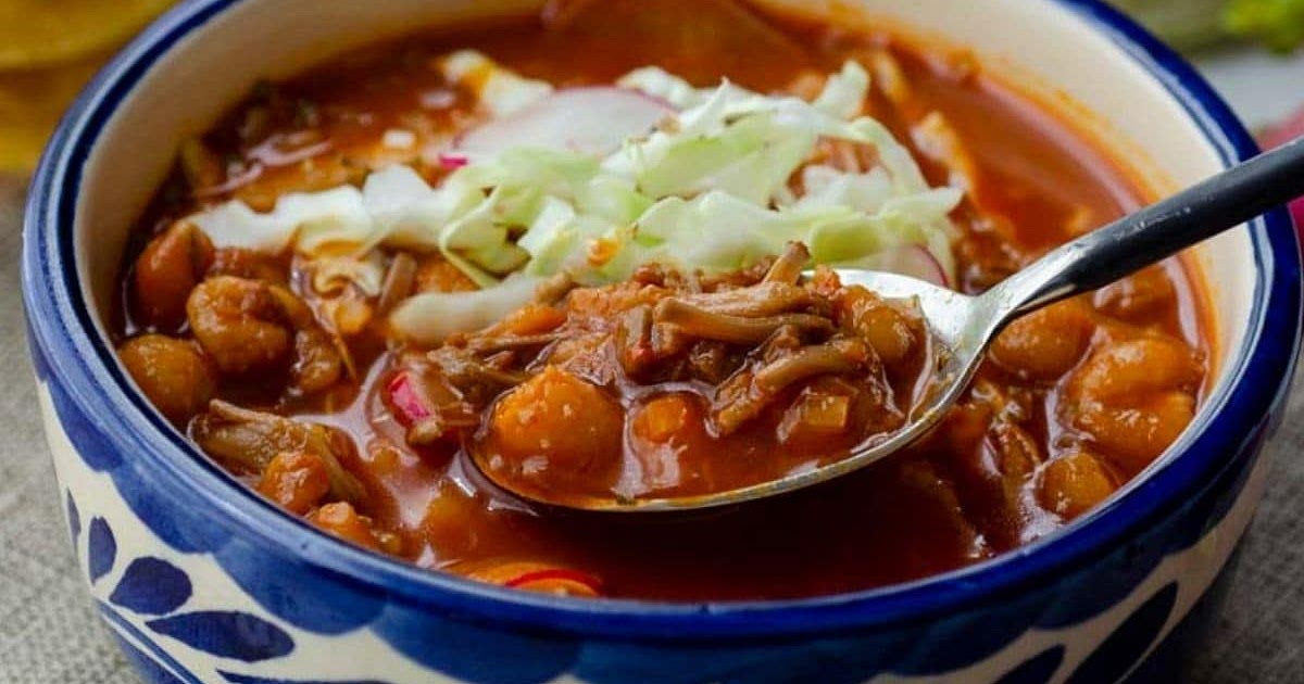 Jackfruit Vegan Pozole Rojo Recipe | Samsung Food App