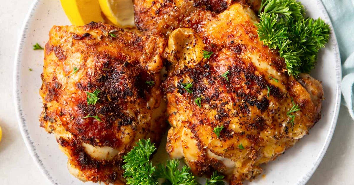 Air Fryer Chicken Thighs Recipe | Samsung Food App
