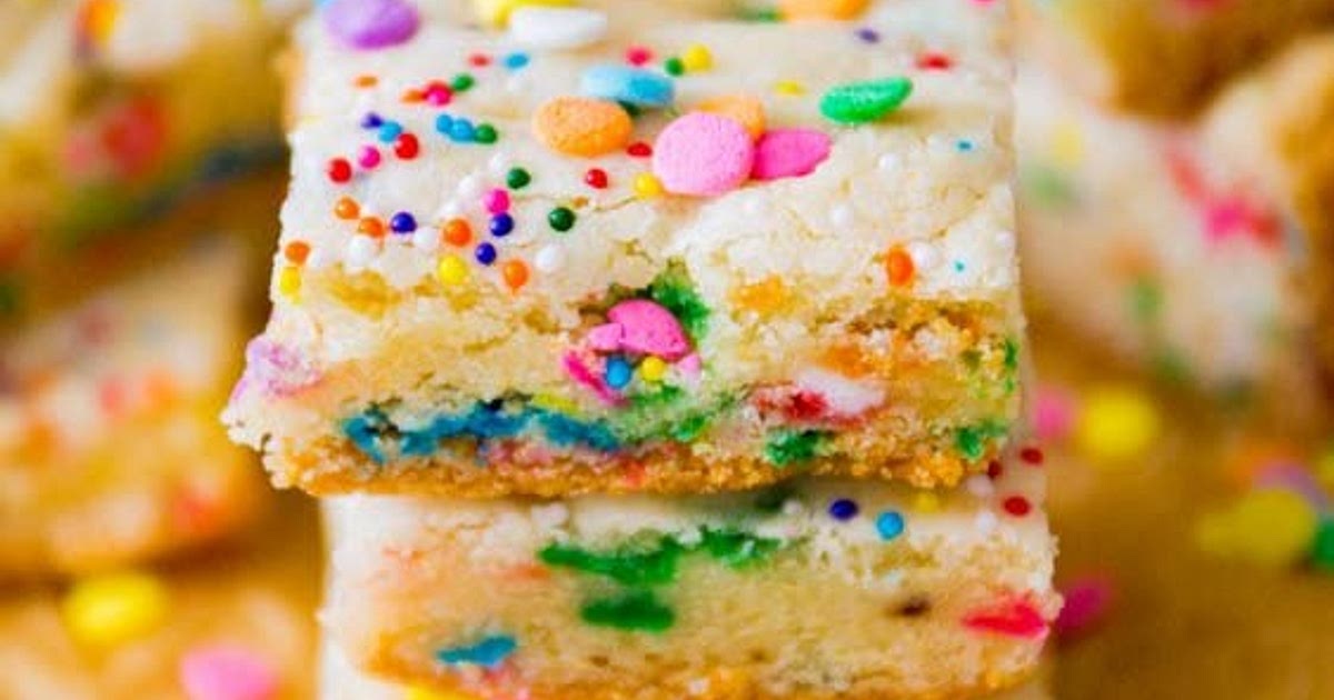 Cake Batter Blondies Recipe | Samsung Food App