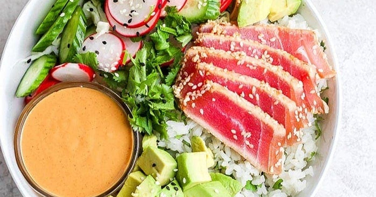 Ahi Tuna Poke Bowl Recipe | Samsung Food App