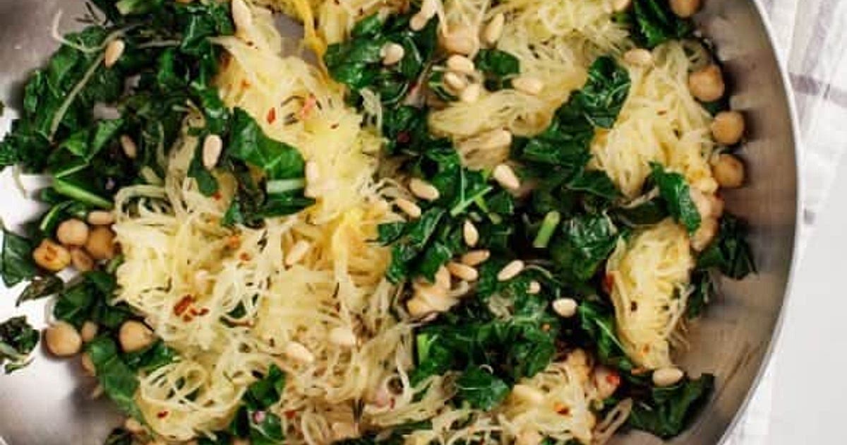 Spaghetti Squash w/ Chickpeas & Kale Recipe | Samsung Food App