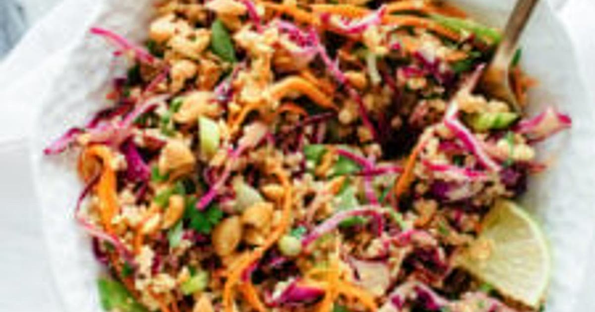 Crunchy Thai Peanut &amp; Quinoa Salad Recipe | Samsung Food App