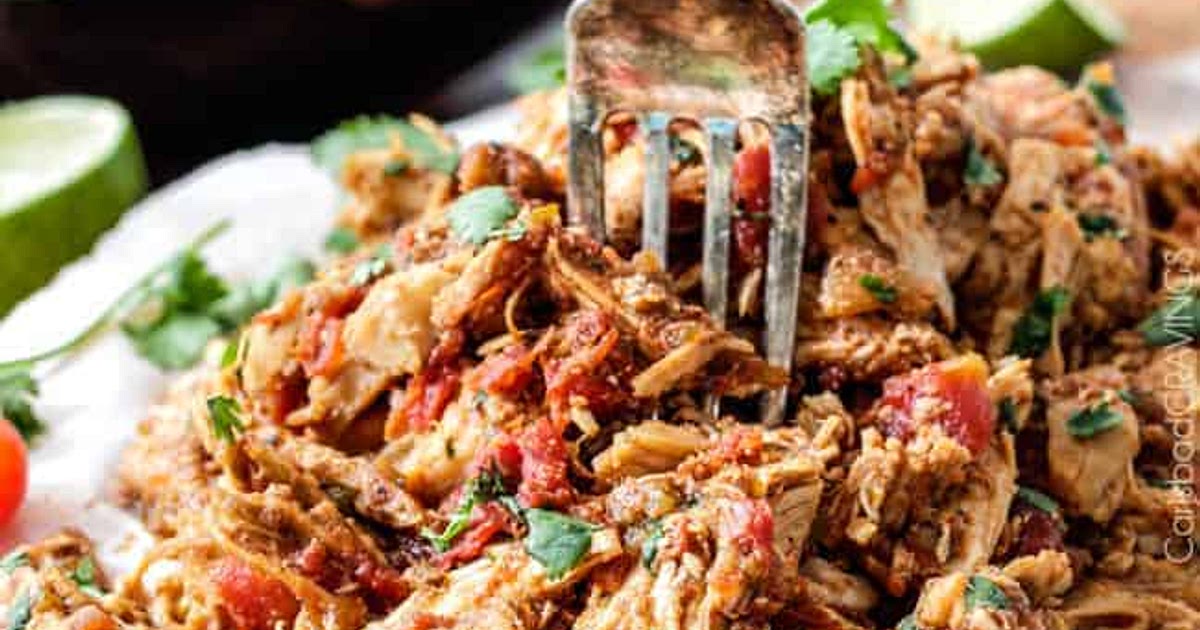 Slow Cooker Shredded Mexican Chicken Recipe | Samsung Food App