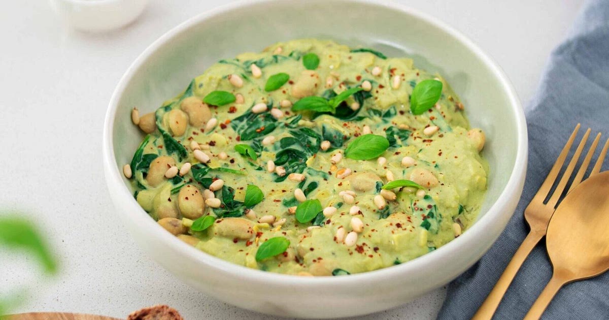 High Protein Pesto Butter Beans Recipe | Samsung Food App