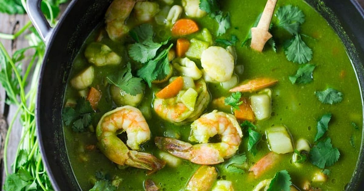Peruvian Fish Stew Peruvian Seafood Stew with Cilantro Broth Recipe | Samsung Food App