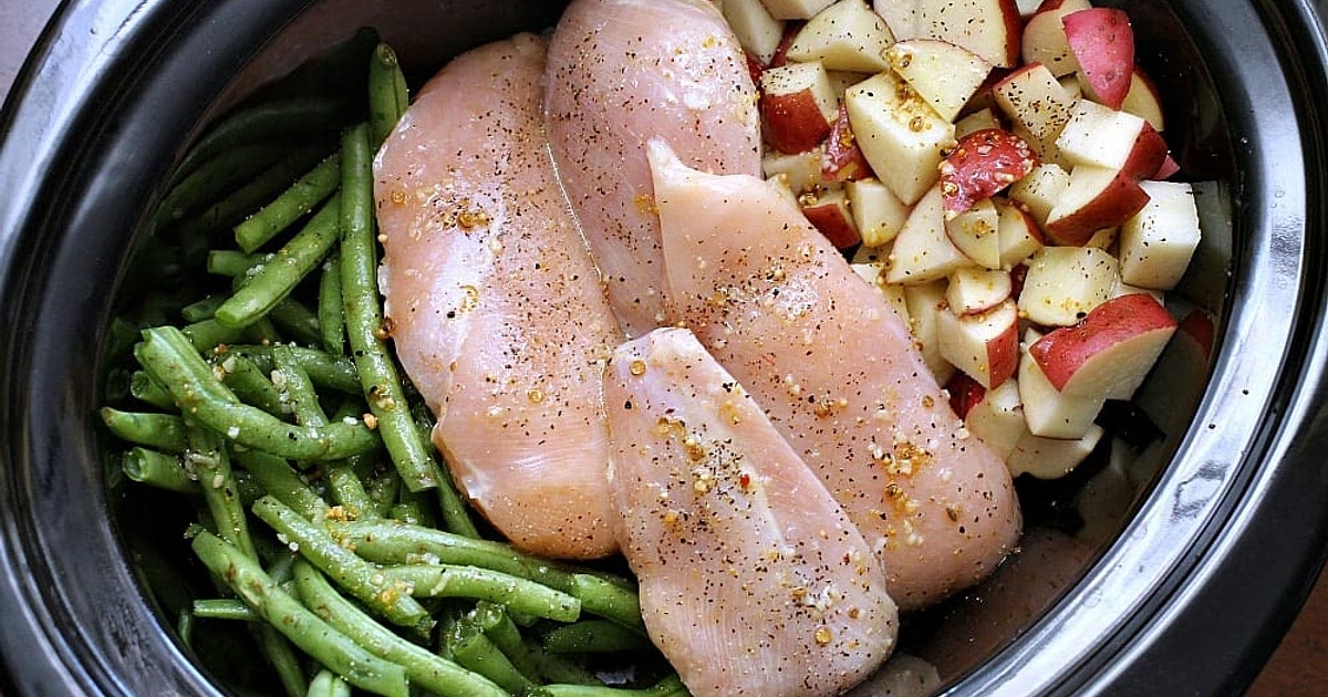 Slow Cooker Chicken Potatoes & Green Beans Recipe | Samsung Food App