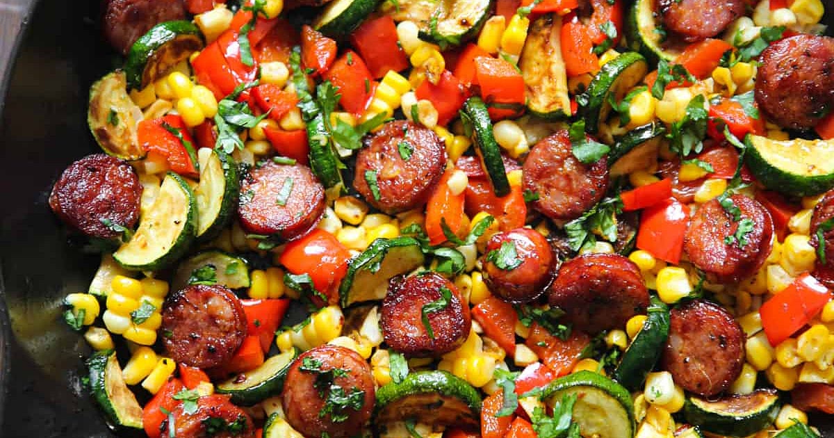 Sausage and Veggies Skillet - 30 Minute, One-Pan Meal Recipe | Samsung Food App