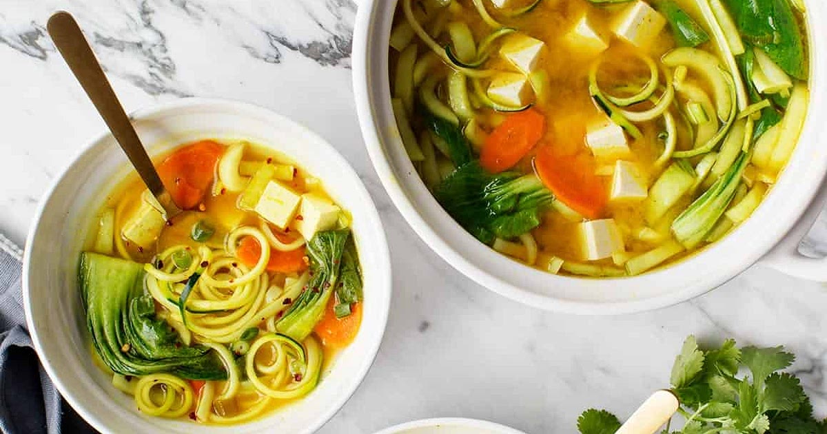 Golden Turmeric Noodle Miso Soup Recipe | Samsung Food App
