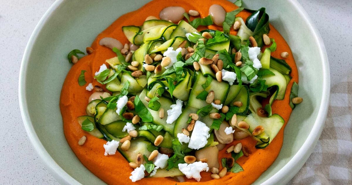 High-Protein Romesco Salad Recipe | Samsung Food App