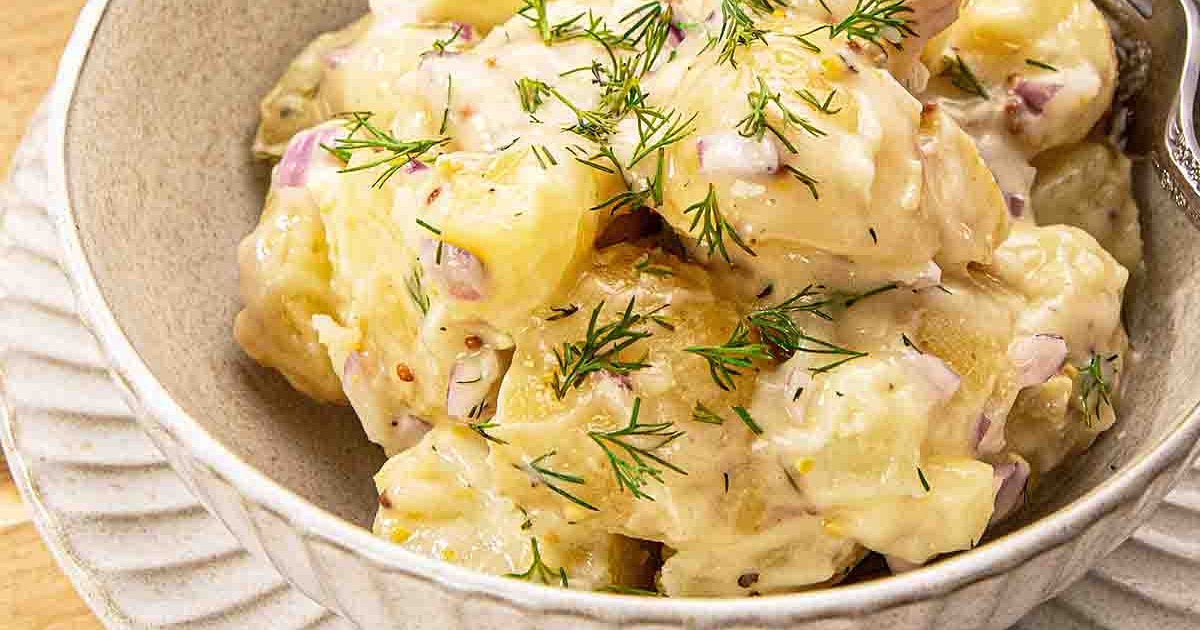 Creamy Mustard Dill Potato Salad Recipe | Samsung Food App