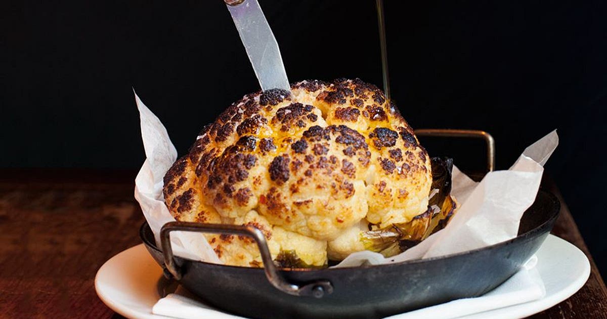 Whole Roasted Cauliflower With Whipped Goat Cheese Recipe | Samsung Food App