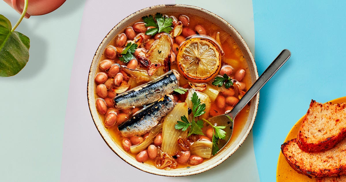 Braised Beans and Sardines With Fennel Recipe | Samsung Food App