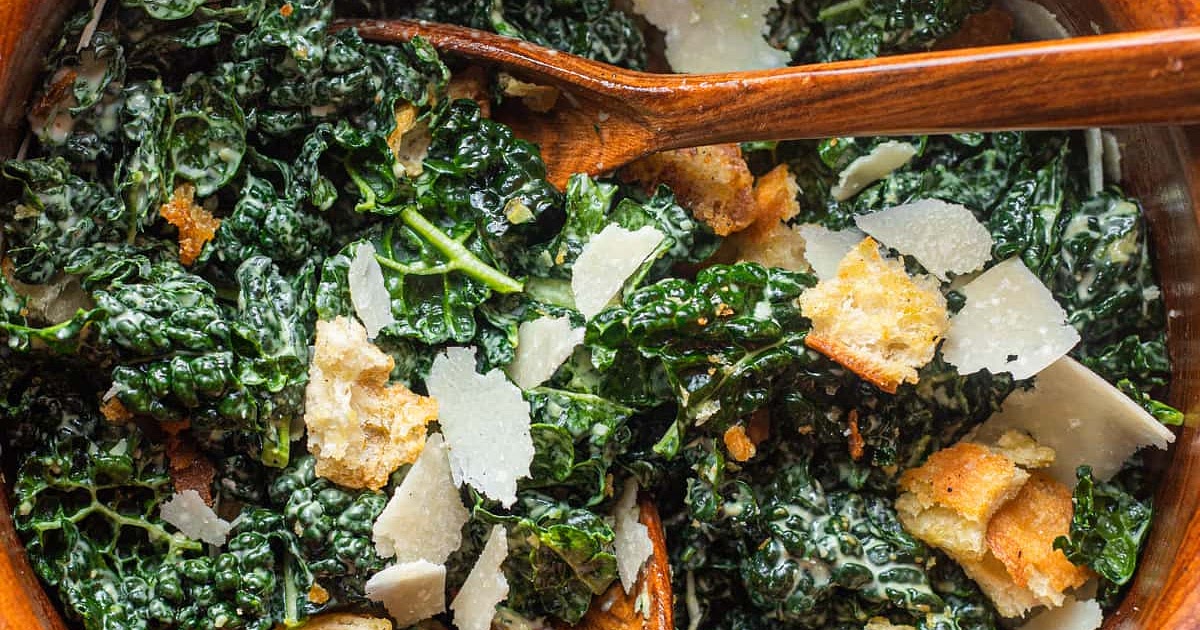 Kale Caesar Salad Recipe | Samsung Food App