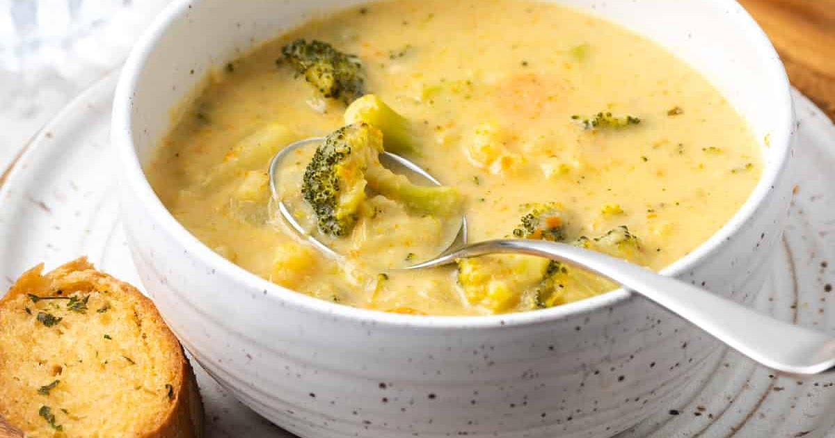 Vegan Broccoli Cheddar Soup Recipe | Samsung Food App