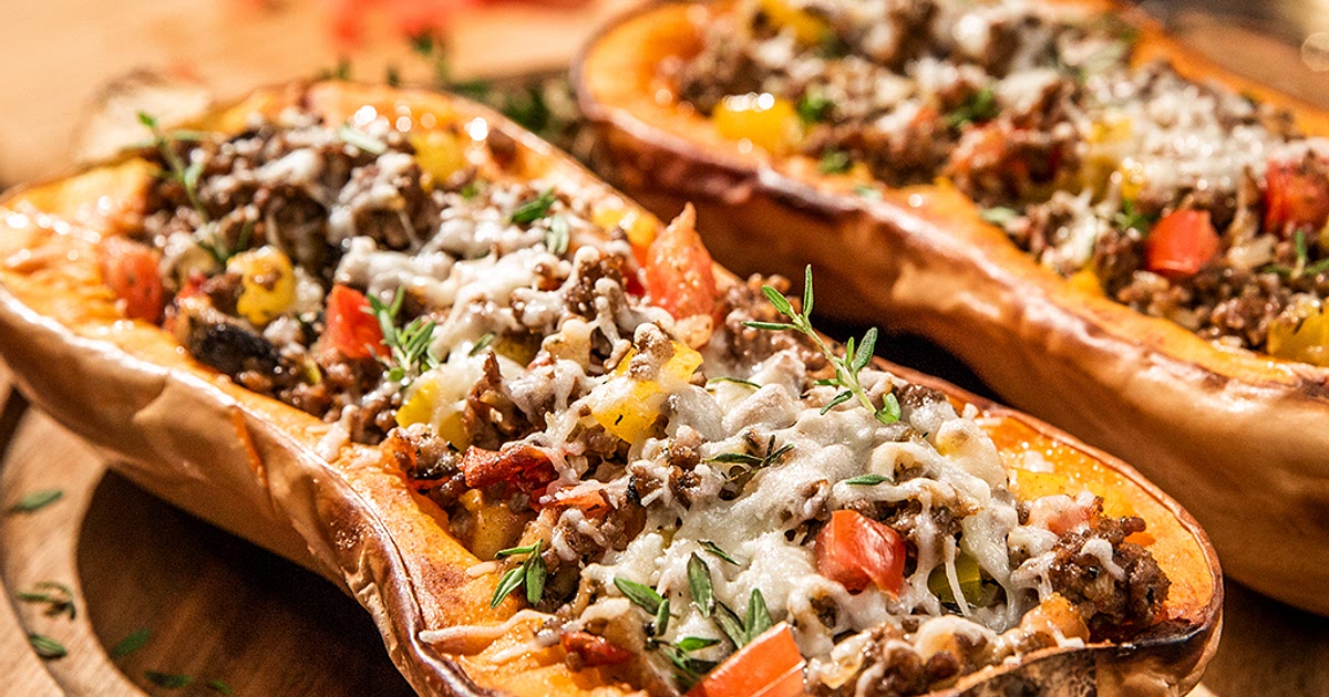 Ground Beef Stuffed Squash Recipe | Samsung Food App