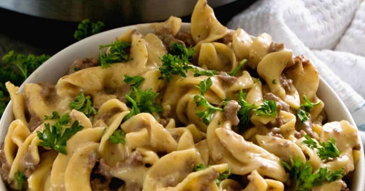 Instant Pot Ground Beef Stroganoff Recipe | Samsung Food App