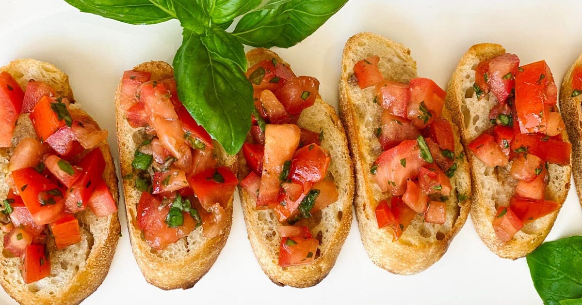 Bruschetta with Tomato, Anchovy, and Garlic Recipe | Samsung Food App