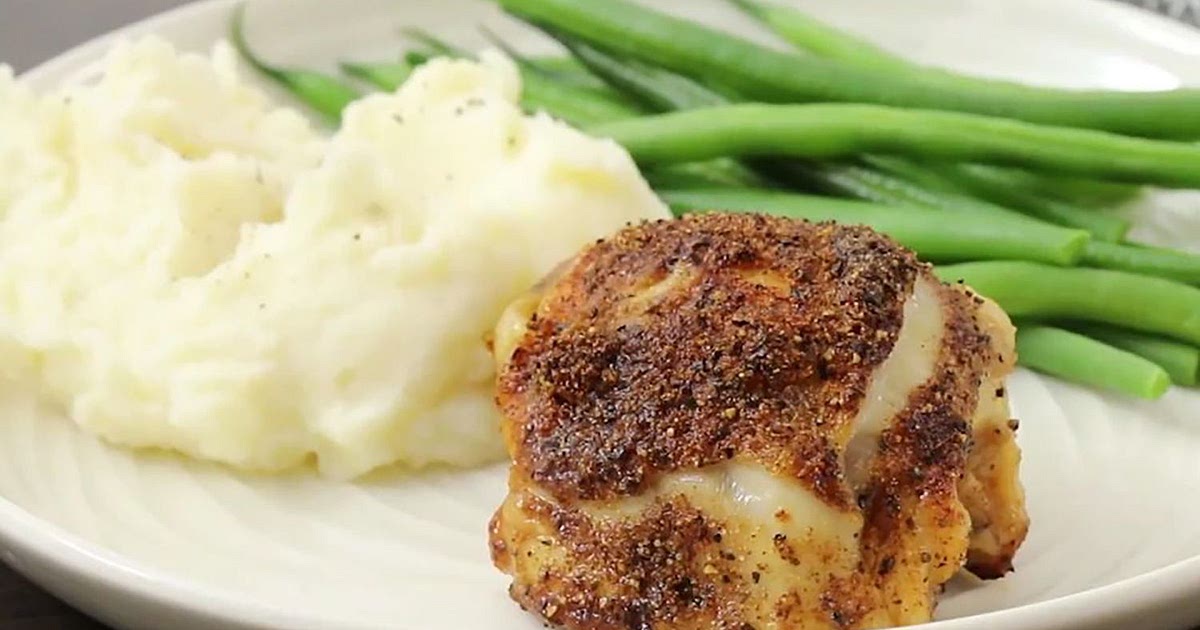Air Fryer Chicken Thighs Recipe | Samsung Food App
