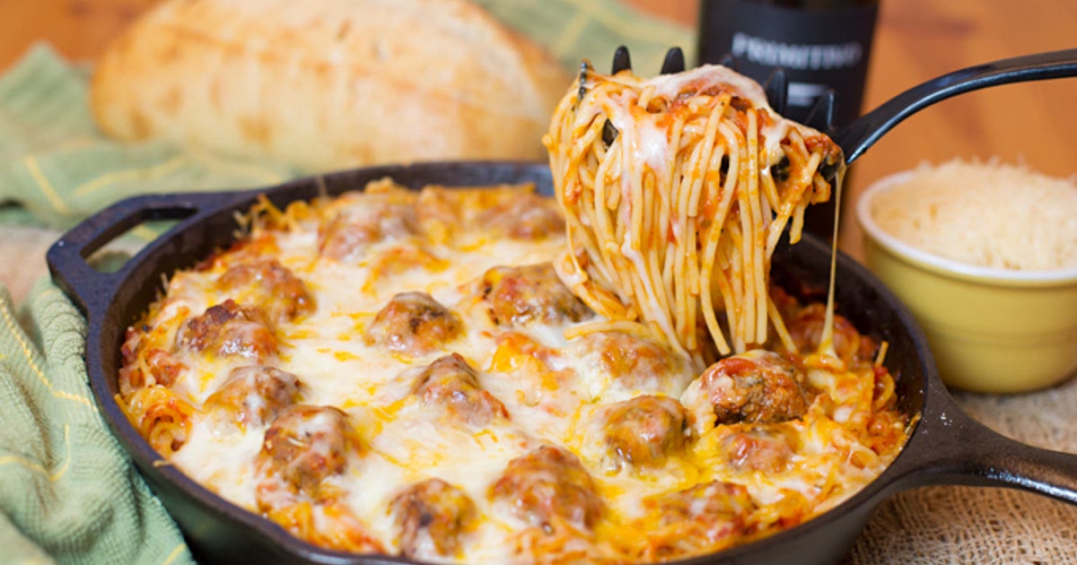 Baked Spaghetti & Meatballs Recipe | Samsung Food App