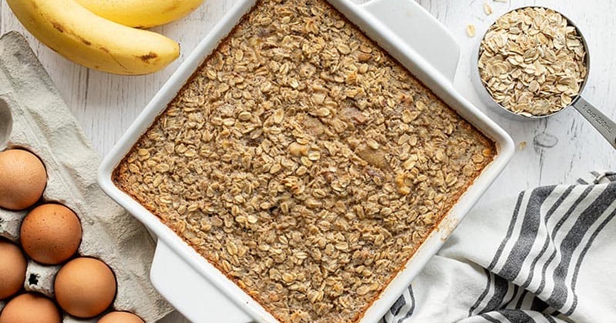 Banana Bread Baked Oatmeal Recipe | Samsung Food App