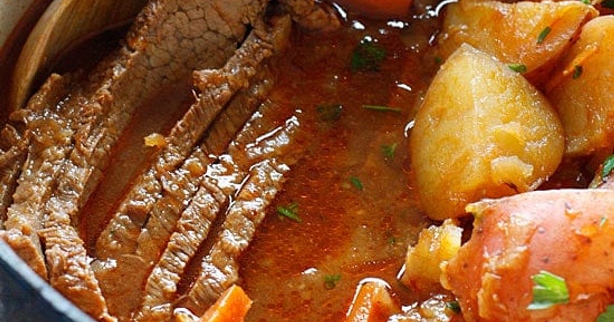 Braised Brisket with Potatoes and Carrots Recipe | Samsung Food App