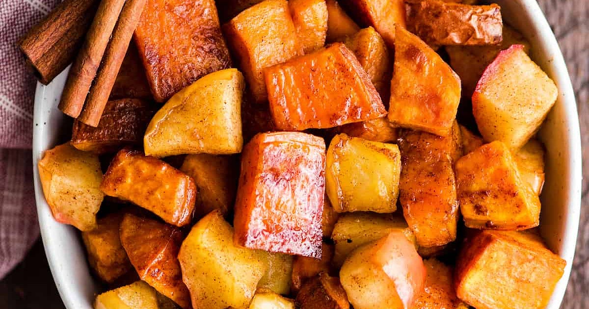 Cinnamon Roasted Sweet Potatoes and Apples Recipe | Samsung Food App