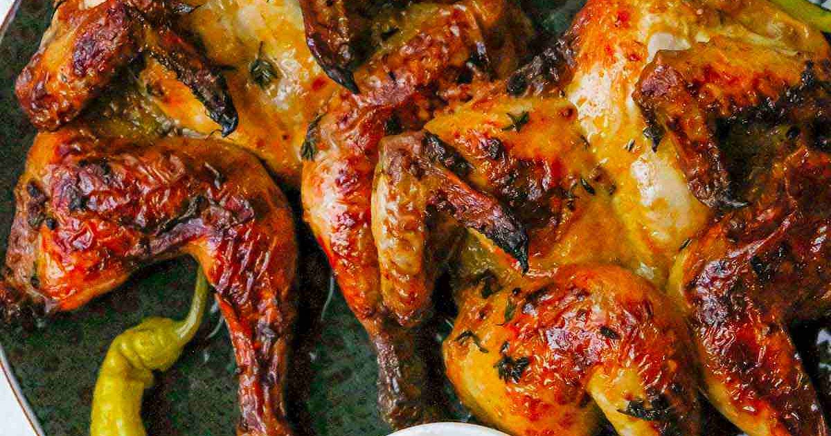 Honey Butter Roasted Poussin (Spatchcock Style) Recipe | Samsung Food App