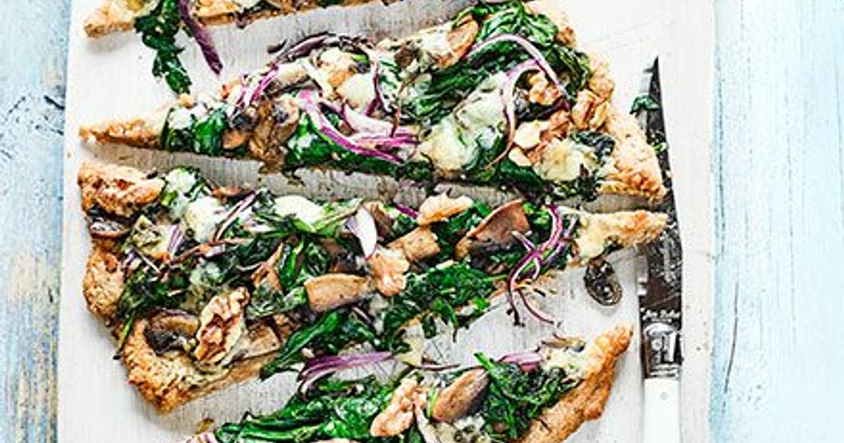 Spinach &amp; blue cheese pizza Recipe | Samsung Food App