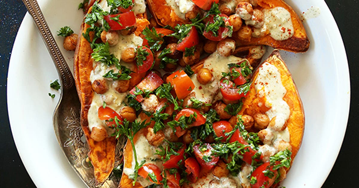 Mediterranean Baked Sweet Potatoes Recipe | Samsung Food App