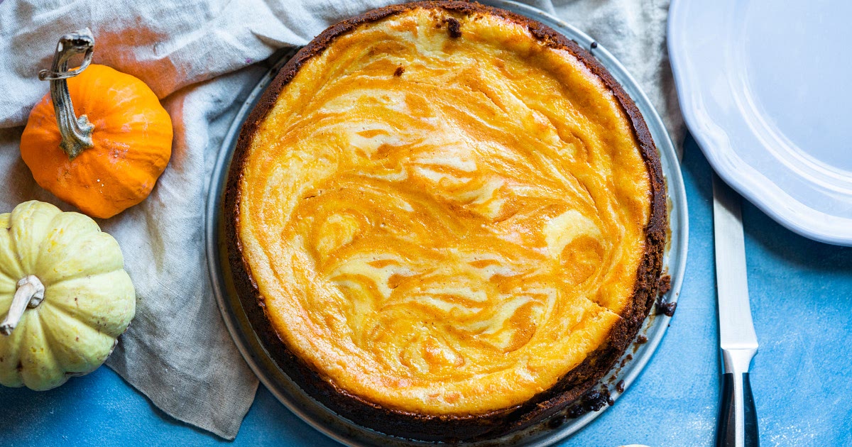 Pumpkin Marble Cheesecake Recipe | Samsung Food App