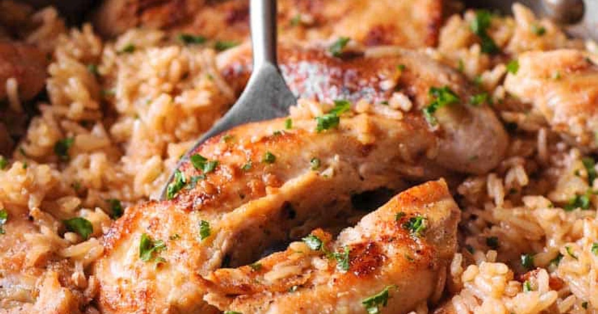 Chicken with Garlic Parmesan Rice Recipe | Samsung Food App