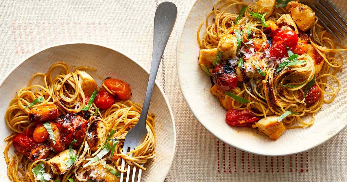 Bruschetta Chicken Pasta Recipe | Samsung Food App