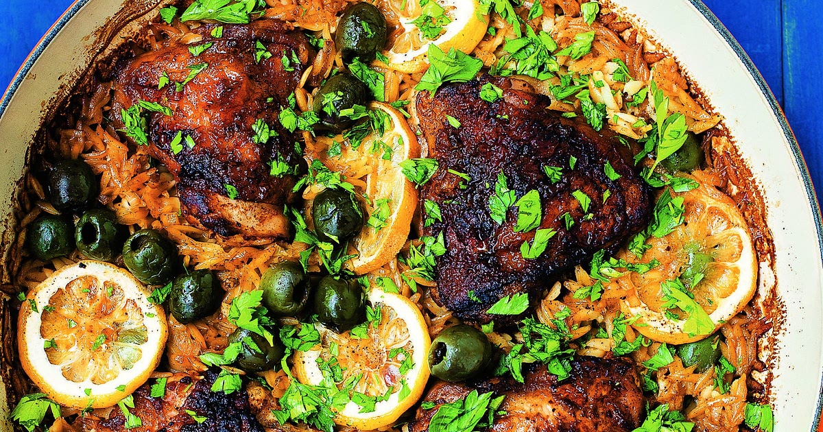 One Pot Paprika Chicken with Orzo and Olives Recipe | Samsung Food App