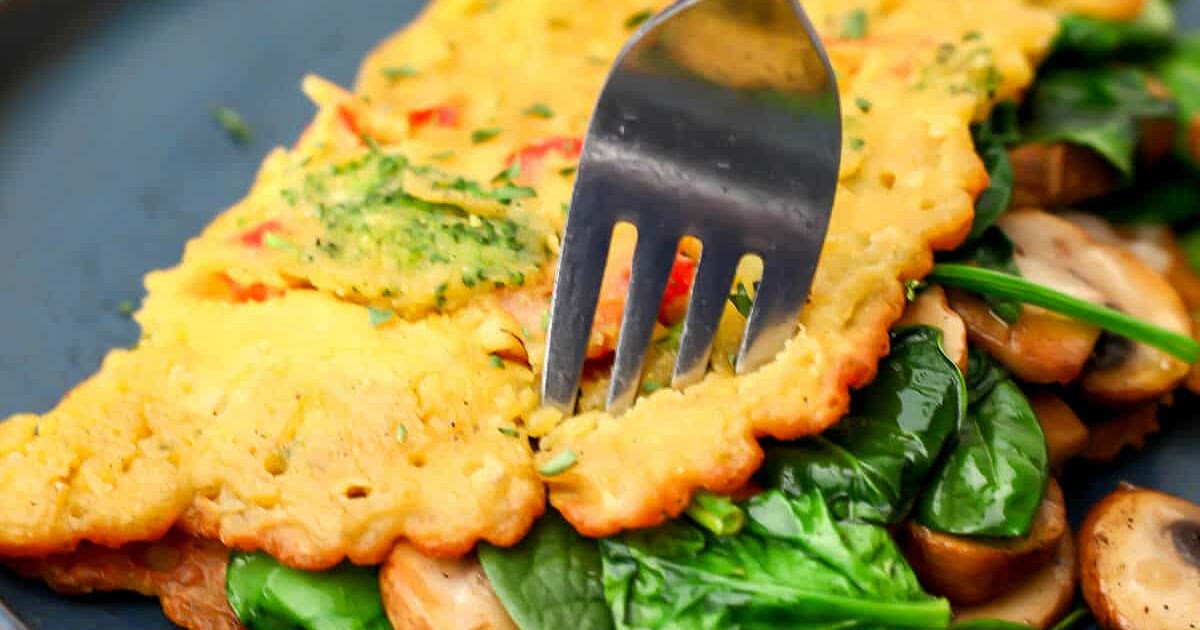 Chickpea Omelette - Vegan Omelette Recipe | Samsung Food App