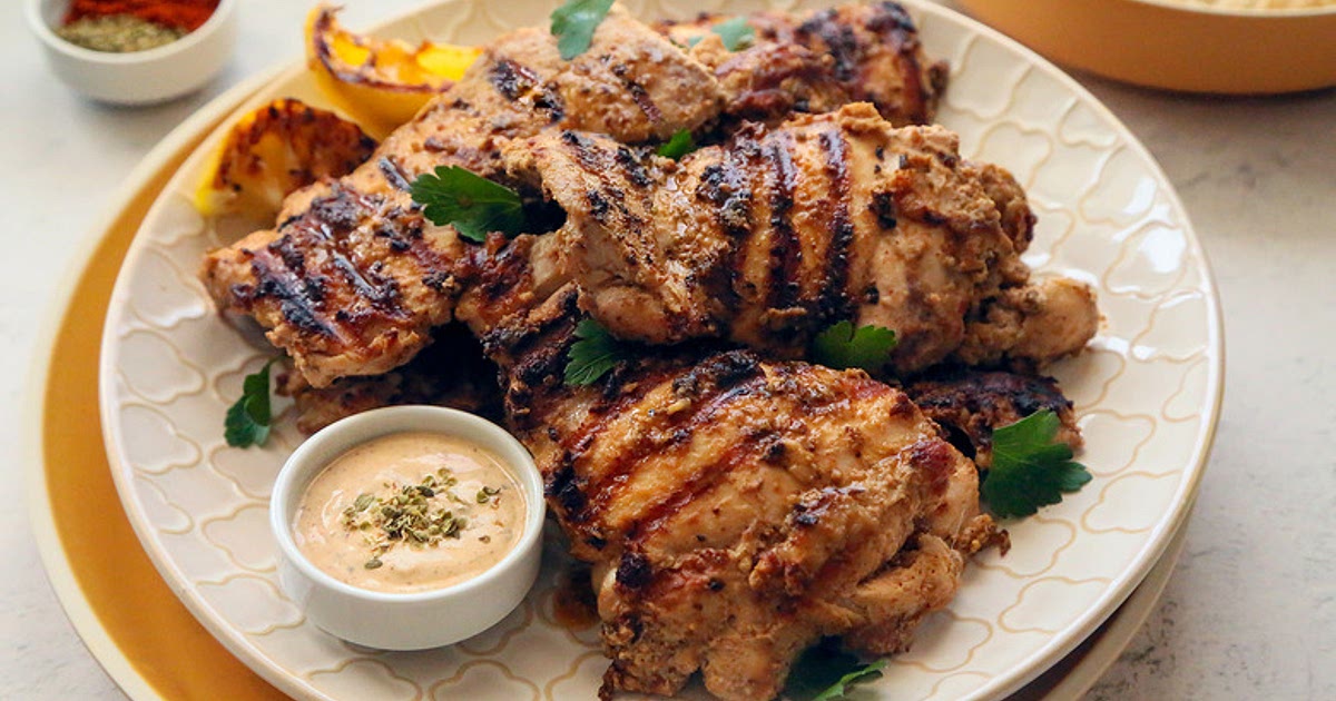Tahini-Marinated Mediterranean Grilled Chicken Recipe | Samsung Food App