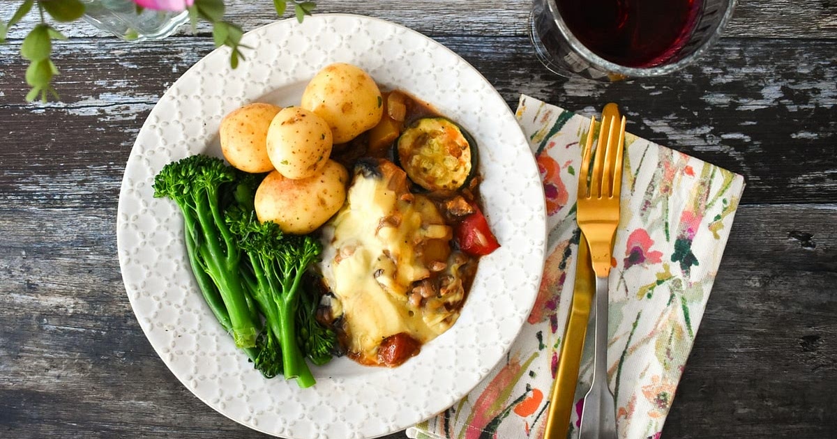 Vegan Roasted Vegetable Moussaka Recipe | Samsung Food App