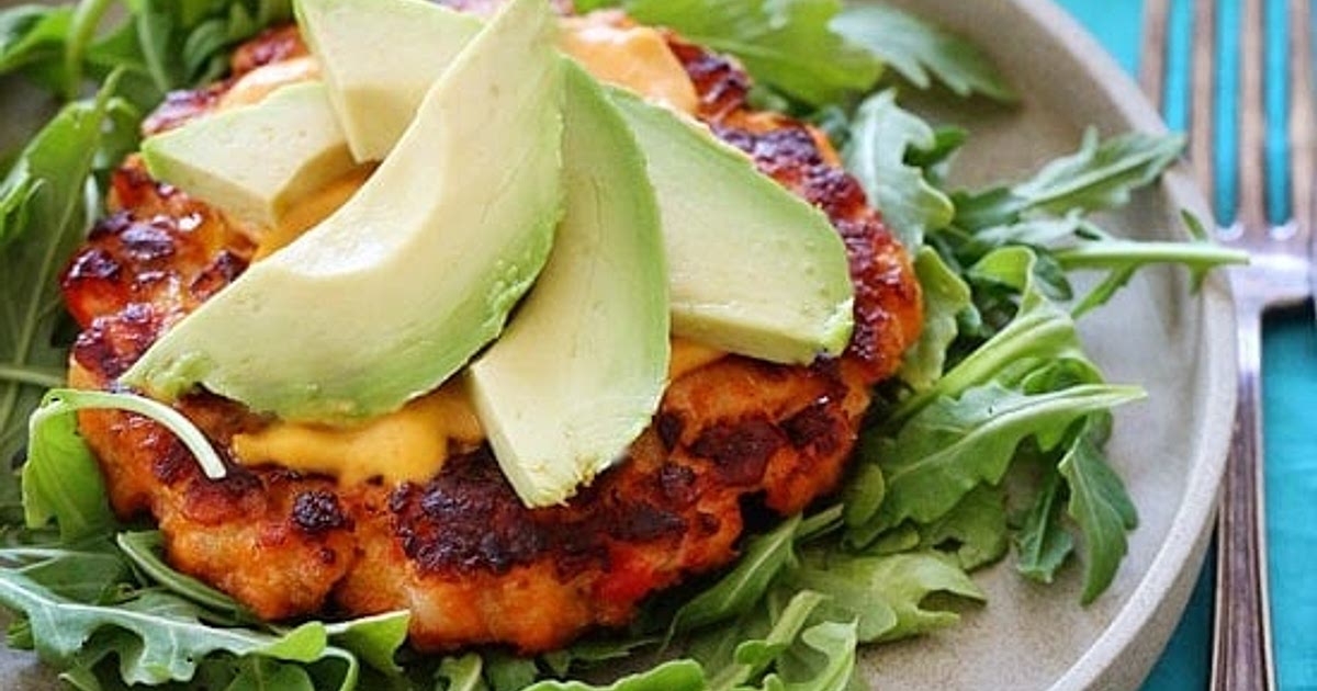 Naked Salmon Burgers with Sriracha Mayo Recipe | Samsung Food App