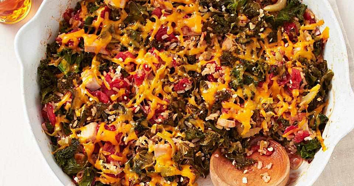 Smoked Turkey, Kale & Rice Bake Recipe | Samsung Food App