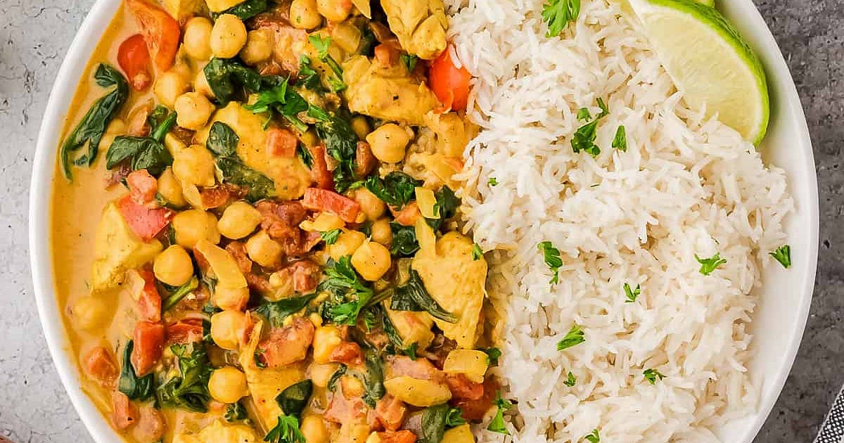 Chicken and Chickpea Curry Recipe | Samsung Food App