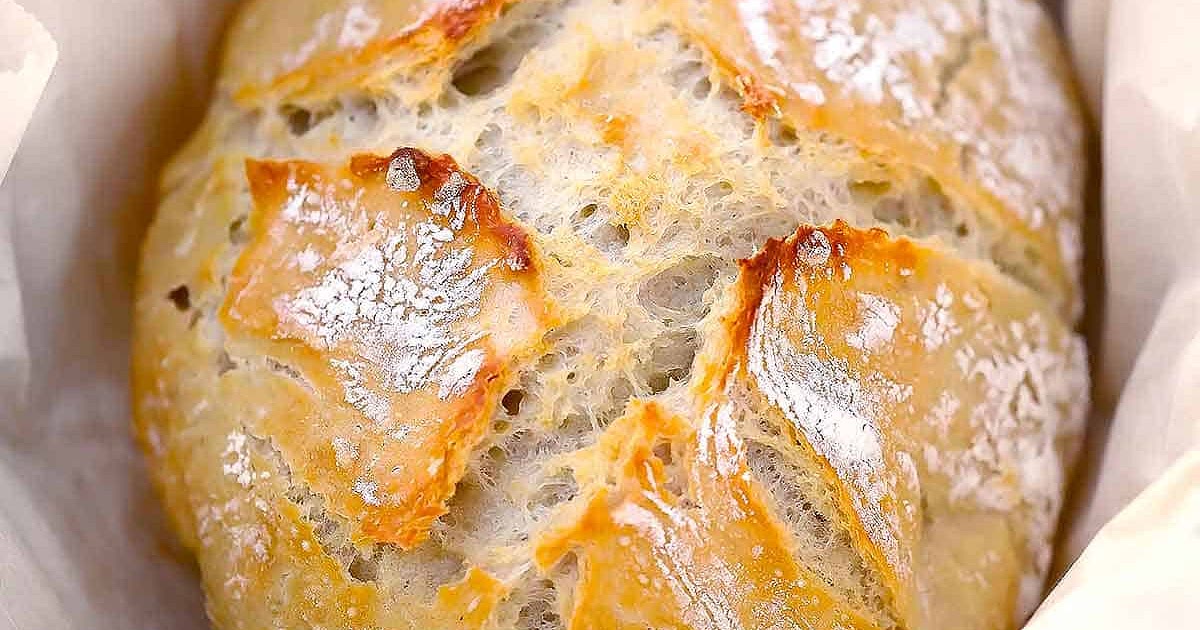 Dutch Oven No Knead Crusty Bread Recipe | Samsung Food App