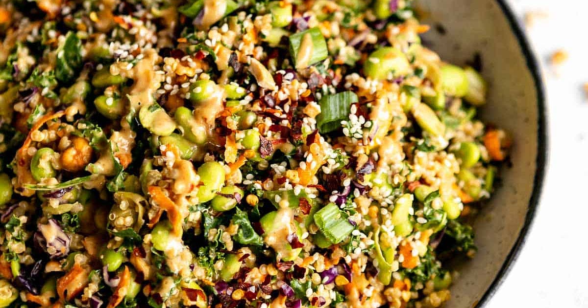Asian Edamame Peanut Crunch Salad Recipe | Samsung Food App