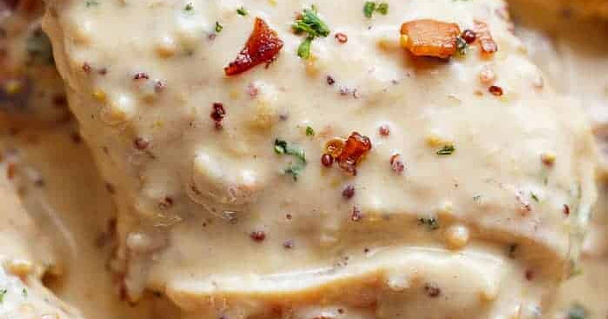 Creamy Honey Mustard Chicken With Crispy Bacon Recipe | Samsung Food App