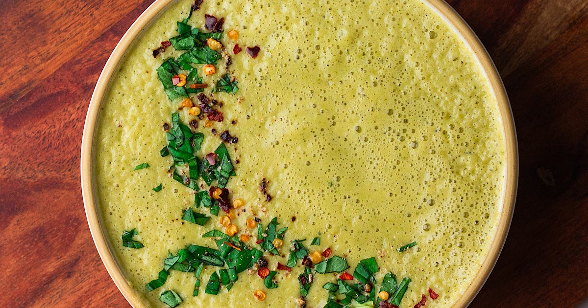 Creamy zucchini cottage cheese soup Recipe | Samsung Food App